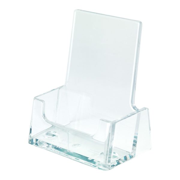 Clear Acrylic Portrait Business Card Stand