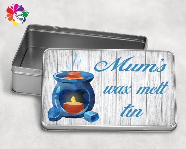 Personalised Wax Melt Storage Tin (4 Designs)