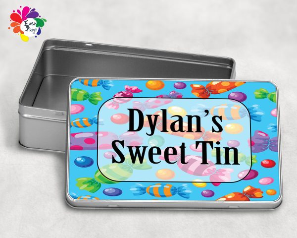 Personalised Rectangle Sweet Metal Tin