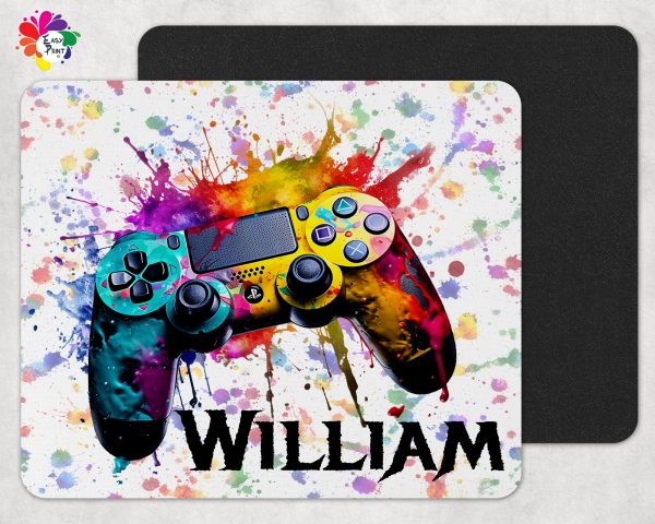 Personalised gamer mouse mat, personalised mouse pad, personalised gamer gift, game controller mouse mat, gamer gift - Image 2