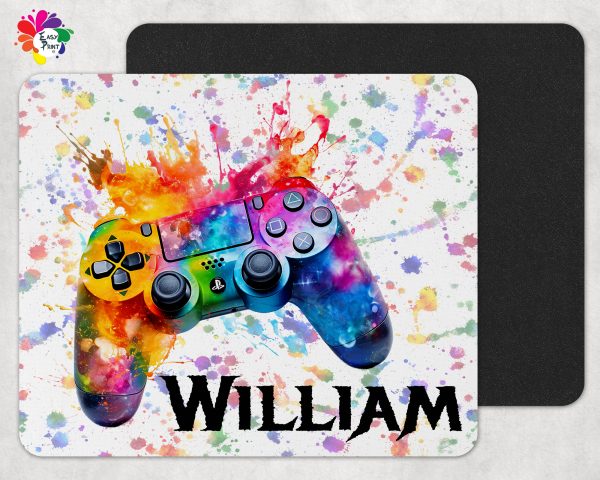 Personalised gamer mouse mat, personalised mouse pad, personalised gamer gift, game controller mouse mat, gamer gift - Image 3