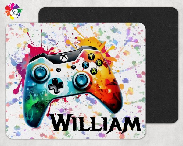 Personalised gamer mouse mat, personalised mouse pad, personalised gamer gift, game controller mouse mat, gamer gift - Image 4