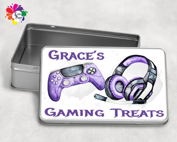 Personalised Gaming Treats Tin Boys/Girls - Image 9