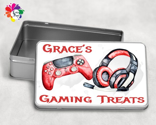 Personalised Gaming Treats Tin Boys/Girls - Image 7