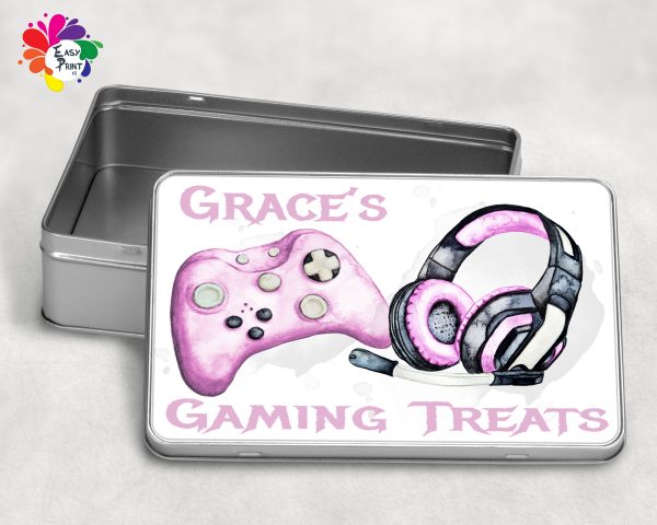 Personalised Gaming Treats Tin Boys/Girls - Image 6