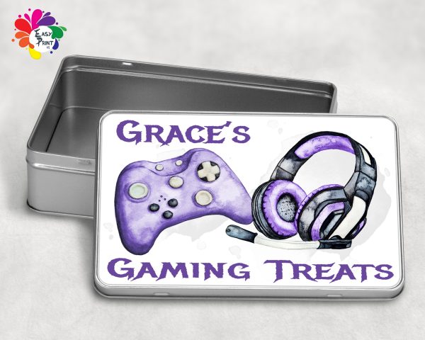 Personalised Gaming Treats Tin Boys/Girls - Image 10