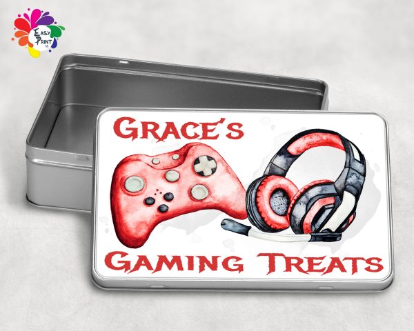 Personalised Gaming Treats Tin Boys/Girls - Image 8