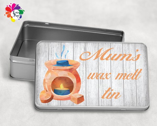 Personalised Wax Melt Storage Tin (4 Designs) - Image 2