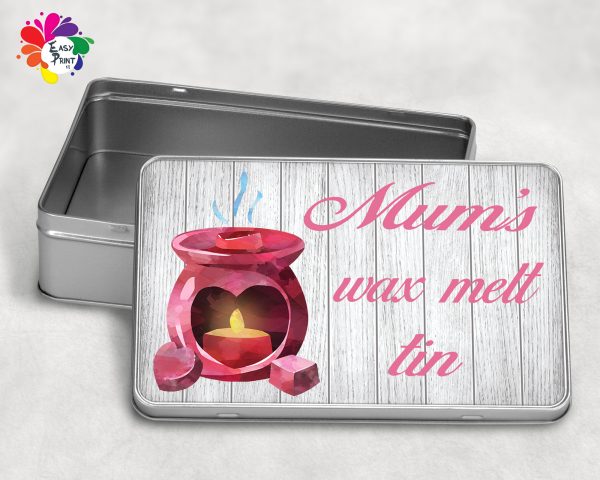 Personalised Wax Melt Storage Tin (4 Designs) - Image 3