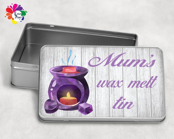 Personalised Wax Melt Storage Tin (4 Designs) - Image 4