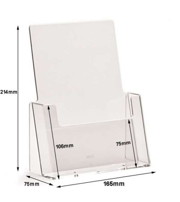 Clear A5 Portrait Leaflet Holder - Image 2