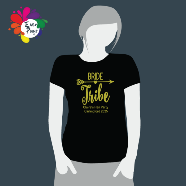 Bride Tribe T-Shirt With Arrow