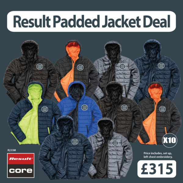 10 x Result Padded Jacket Deal