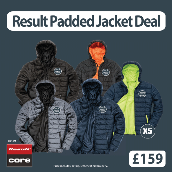 5 x Result Padded Jacket Deal