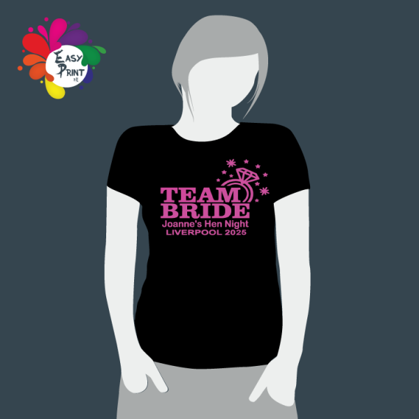 Team Bride with Ring T-Shirt