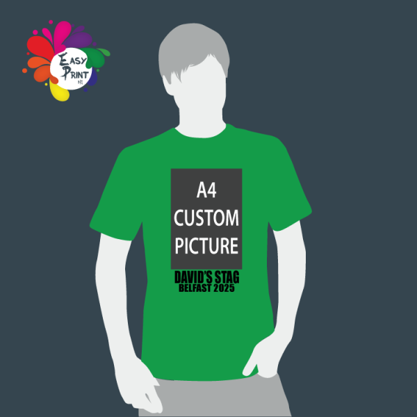 Stag T-Shirt with Custom Picture & Text